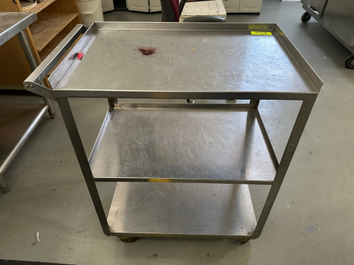 LAKESIDE THREE TIER STAINLESS UTILITY CART