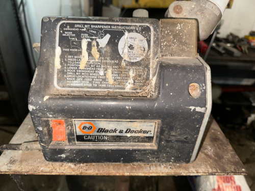 BLACK AND DECKER DRILL BIT SHARPENER.