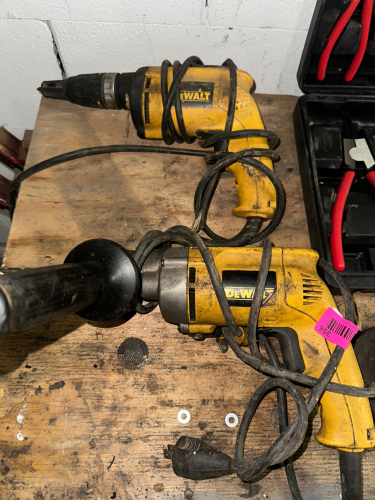(2) DEWALT ELECTRIC DRILLS