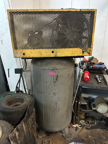 80 GALLON TWO STAGE AIR COMPRESSOR.