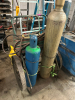ACETYLENE CART W/ HOSE AND TORCH. - 2