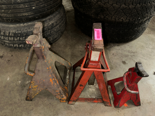 (3) ASSORTED SMALLER JACK STANDS.