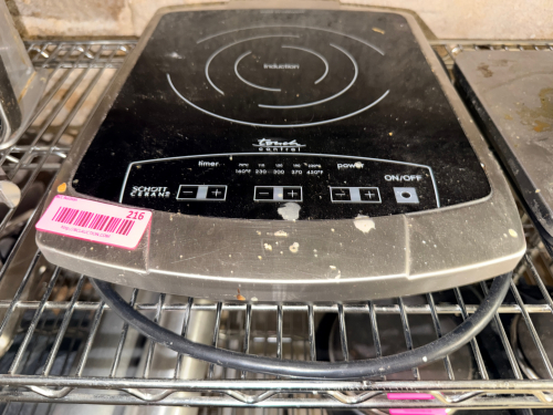 SINGLE BURNER INDUCTION RANGE.