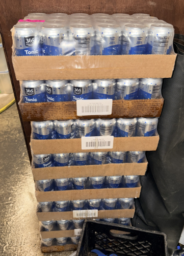 (8) CASES OF CANNED TONIC WATER