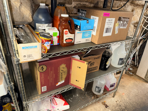 ALL FOOD PRODUCT AND SEASONINGS ON SHELF
