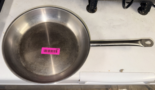 10" STAINLESS SKILLET/.