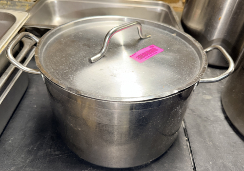 245 QT STAINLESS STOCK POT W/ LID
