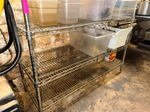 48" X 14" THREE TIER WIRE RACK.