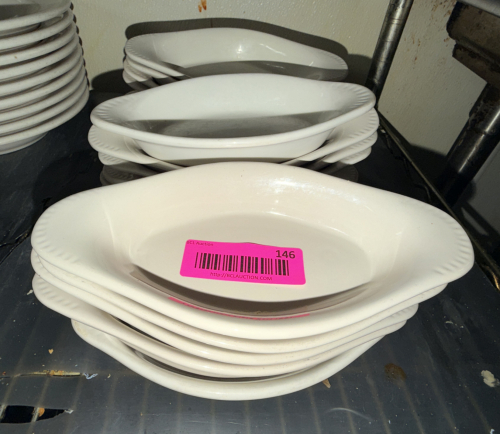 (15) 8" CHINA PASTA DISHES.