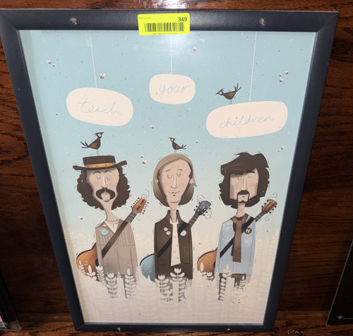 MODERN DECORATIVE PRINT INSPIRED BY CROSBY, STILLS & NASH