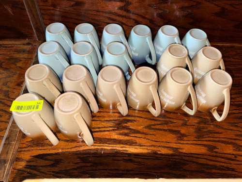 (19) CERAMIC COFFEE MUGS