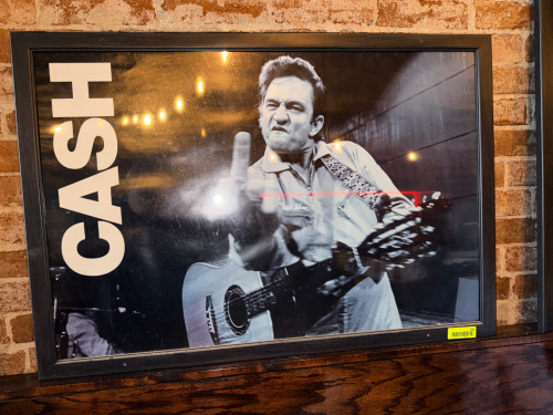 JOHNY CASH FRAMED PRINT