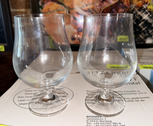 (24) RITZENHOFF CRYSTAL BRANDY GLASSES