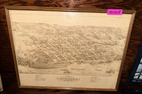 CAPE GIRARDEAU CITY MAP AS OF 1880 FRAMED.