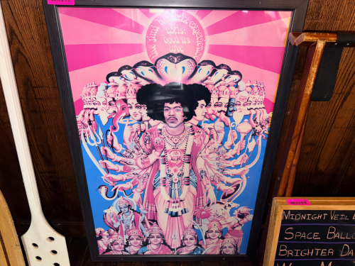 JIMMY HENDRICKS FRAMED POSTER.