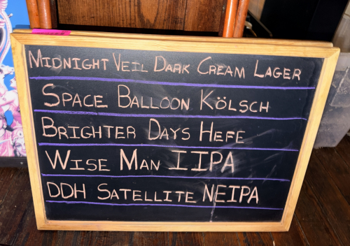 (2) SMALL WOOD FRAMED CHALK BOARD SIGNS.