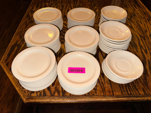 (60) 6" CHINA PLATES.
