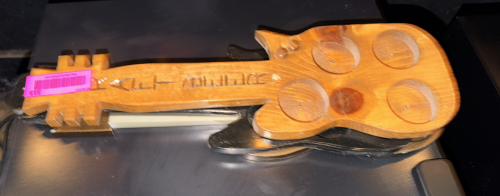 (3) GUITAR FLIGHT BOARDS.
