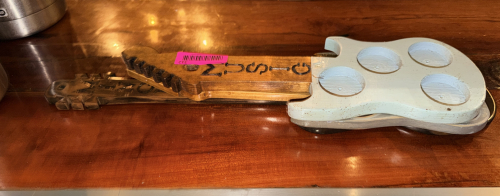 (3) GUITAR FLIGHT BOARDS.