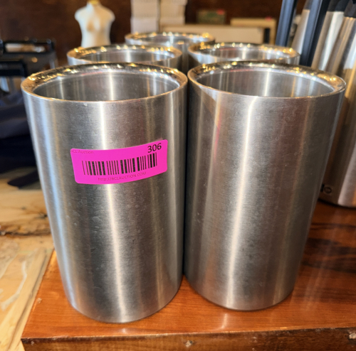 (5) STAINLESS WINE BOTTLE HOLDER'S