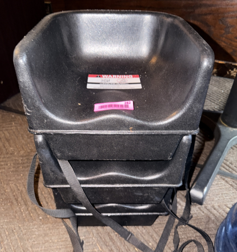 (3) PLASTIC BOOSTER SEATS.