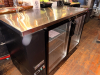 KATOMS 60" TWO DOOR GLASS DOOR BACK BAR COOLER. - 2