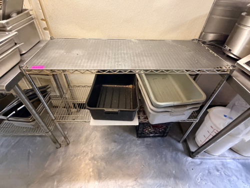 48" X 18" TWO TIER WIRE SHELF.
