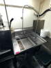 36" RIGHT SIDE STAINLESS SOIL TABLE W/ SPRAY SINK.