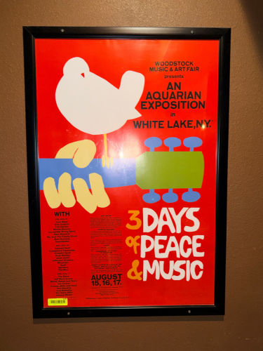 WOODSTOCK FRAMED POSTER