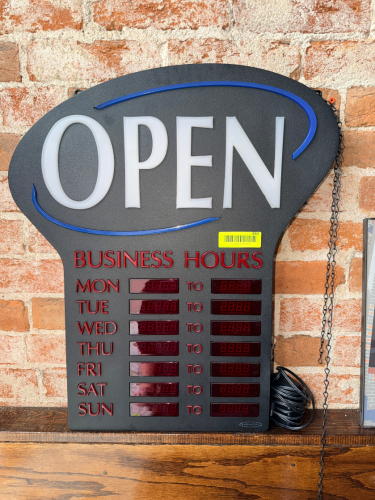 LED OPEN SIGN W/ POWER CORD.