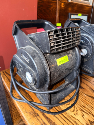 (2) LASKO FLOOR FANS