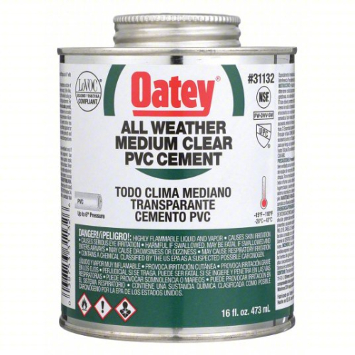 (6) ALL WEATHER MEDIUM PVC CEMENT