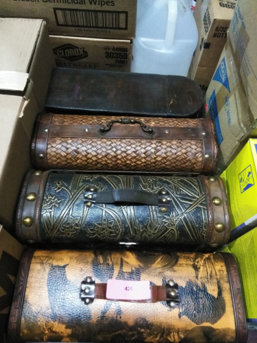 (4) WINE BOTTLE STORAGE CONTAINER