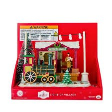 (1) LIGHT UP DECORATION- "TRAIN STATION"