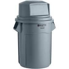 (1) TRASH CAN WITH SWINGING LID