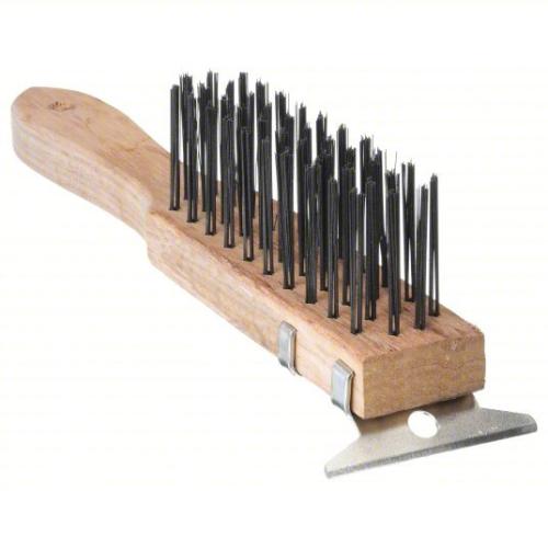 (4) SCRATCH BRUSH WITH SCRAPER