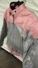 LIGHT PINK AND GREY MOTOR CYCLE JACKET - 4