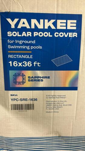 YANKEE SOLAR POOL COVER FOR INGROUND SWIMMING POOLS