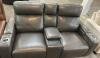 MACYS GREYMEL LEATHER POWER RECLINING LOVESEAT W/WIRELESS CHARGER - 2