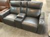 MACYS GREYMEL LEATHER POWER RECLINING LOVESEAT W/WIRELESS CHARGER - 3