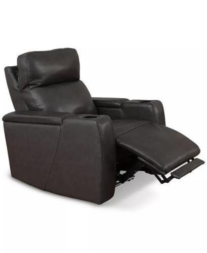 MACYS GREYMEL LEATHER POWER RECLINER