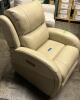 MAYS LEISTON LEATHER POWER RECLINER CREAM COLOR - 2