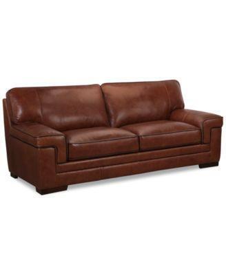 MYARS 91INCH LEATHER SOFA