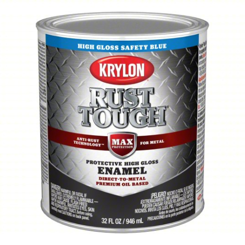 (1) SAFETY BLUE ENAMEL DTM PAINT