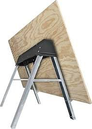 (1) SET OF STEEL SAW HORSES