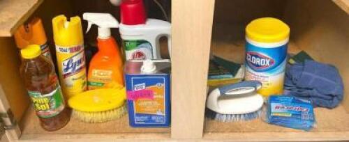 ASSORTED CLEANING SUPPLIES AS SHOWN