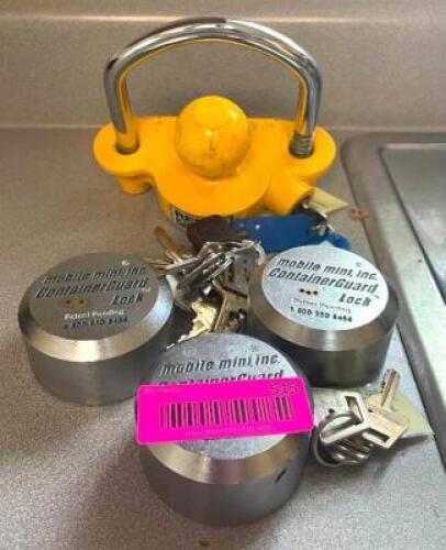 ASSORTED LOCKS AS SHOWN