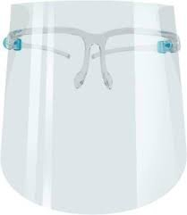 (3) CASES OF (20) FACE SHIELDS WITH GLASSES