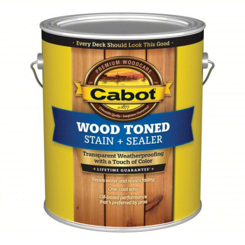 (2) TRANSPARENT WOOD TONED STAIN/SEALER