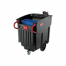 (1) JANITOR CART, NO ITEMS INCLUDED, JUST CART